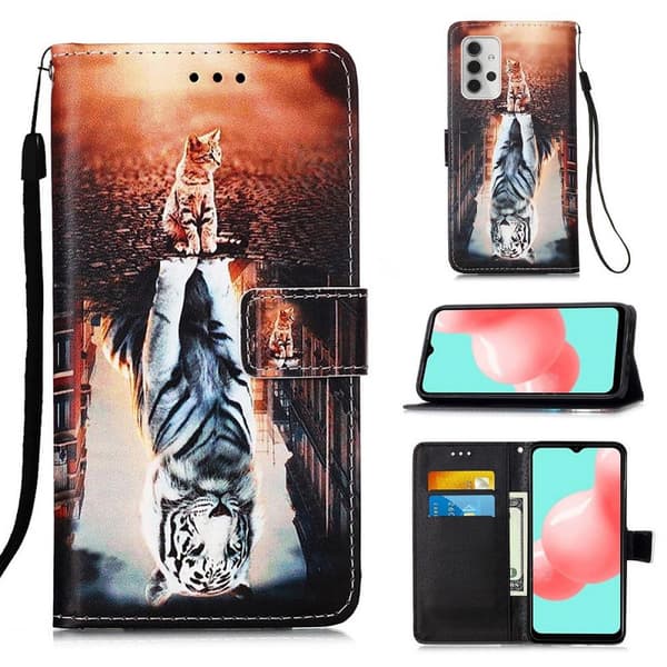 Lompakkokotelo Samsung Galaxy A32 - Heijastus