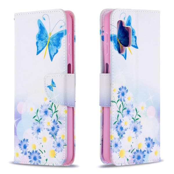 Plånboksfodral Samsung Galaxy A32 5G – Fjärilar och Blommor