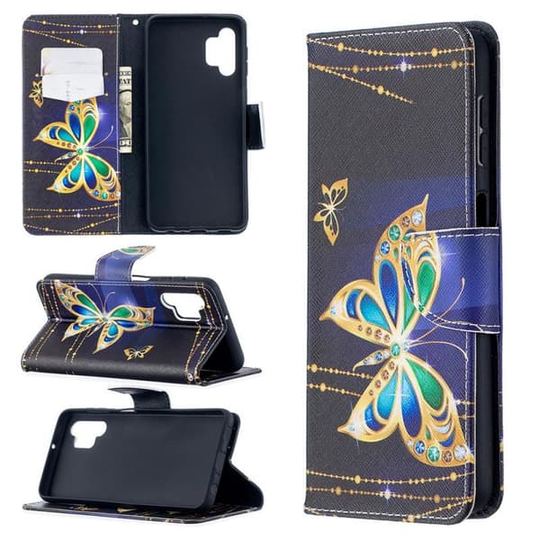 Plånboksfodral Samsung Galaxy A32 5G – Guldfjäril