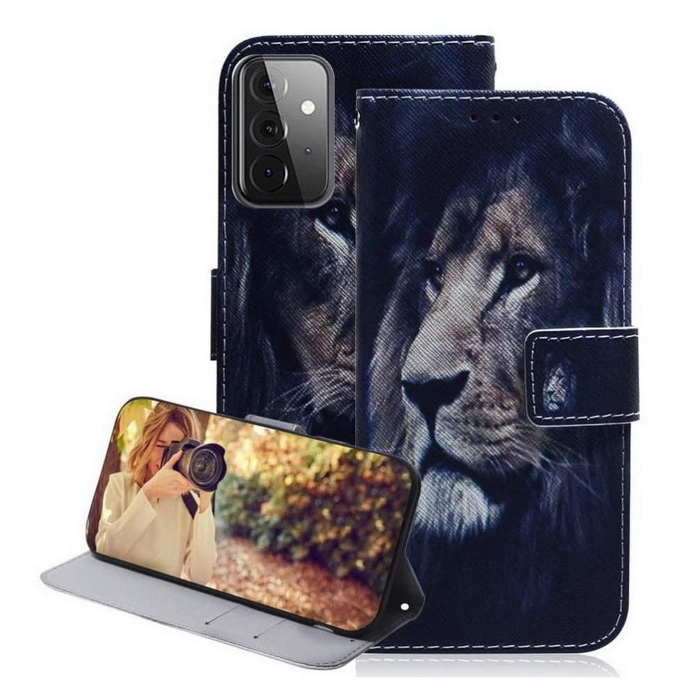 Plånboksfodral Samsung Galaxy A72 - Lejon