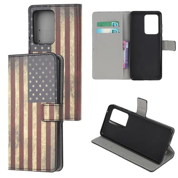 Plånboksfodral Samsung Galaxy A72 - Flagga USA