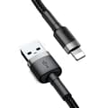 Miniatyrbild 2 av 6: Baseus Lightning Kabel Cafule 2 Meter Svart