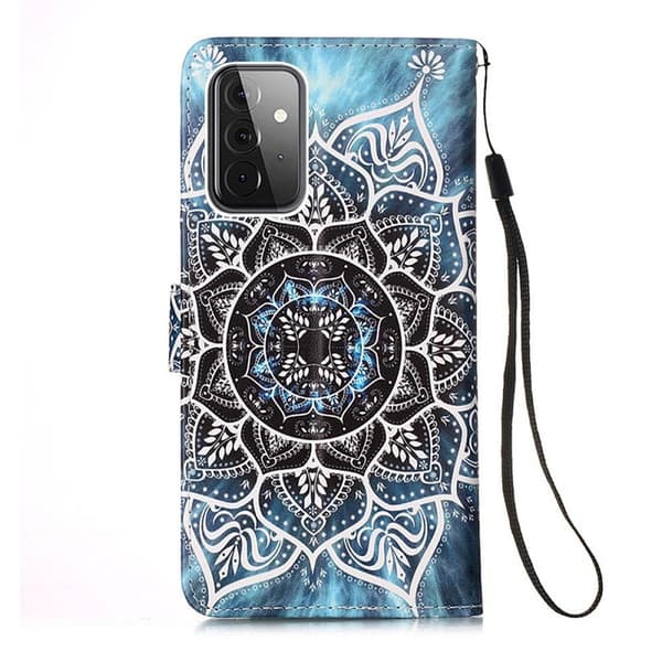 Lompakkokotelo Samsung Galaxy A52 / A52s - Sininen Mandala