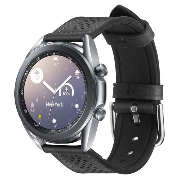 Spigen Samsung Galaxy Watch 20mm Ranneke Retro Fit Musta