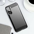 Miniatyrbild 4 av 4: Samsung Galaxy S21 / S21 5G - Flexibel Carbon Mjuk TPU Skal - Svart