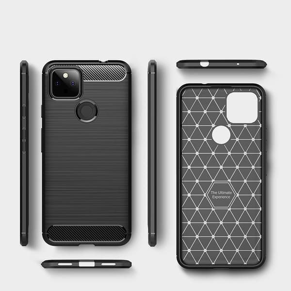 Carbon Fiber Texture TPU Cover for Google Pixel 5a
