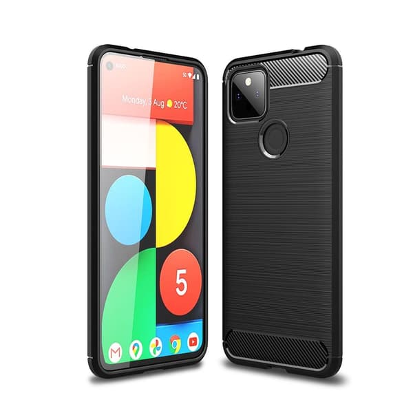 Carbon Fiber Texture TPU Cover for Google Pixel 5a