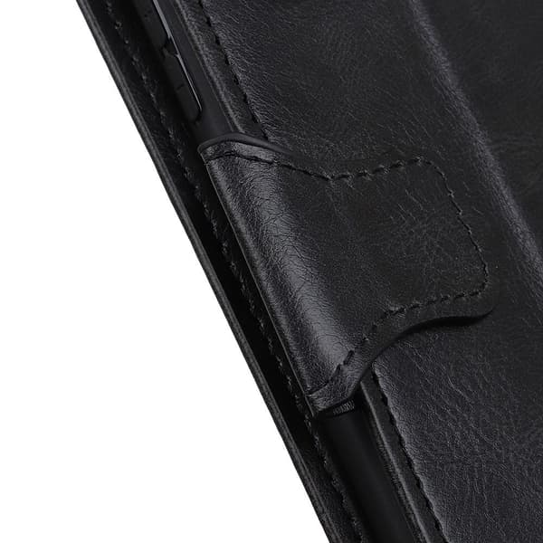 Crazy Horse Wallet Stand Case for Google Pixel 5a - Black