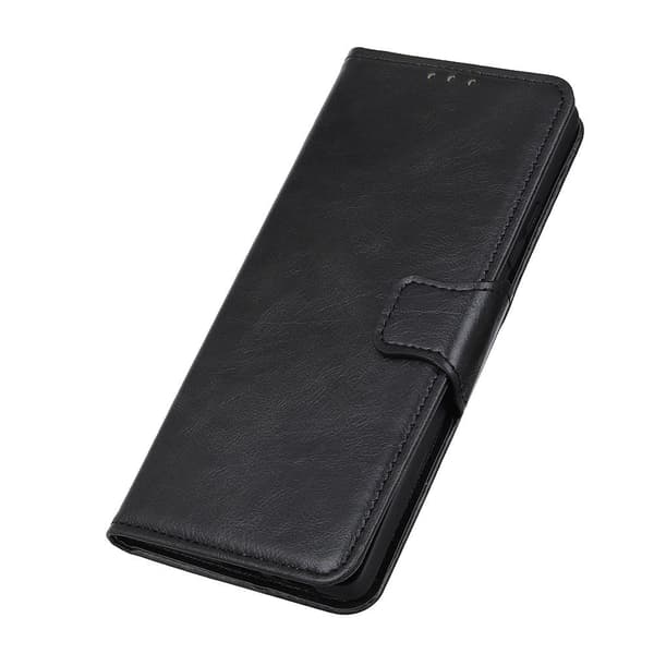 Crazy Horse Wallet Stand Case for Google Pixel 5a - Black