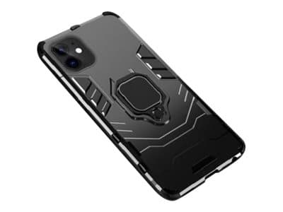 CoreParts - Baksidedeksel for mobiltelefon - silikon, polykarbonat, termoplast-polyuretan (TPU) - svart - 6.1" - for Apple iPhone 11