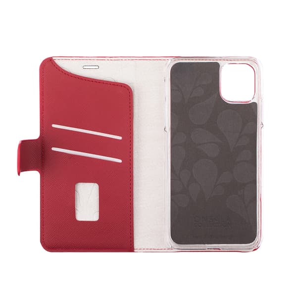 Lommebokveske iPhone 12  Mini Saffiano Red