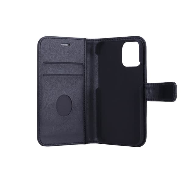 RADICOVER Strålingsbeskyttende Wallet PU iPhone 12 Mini Flipcover RFID Sort