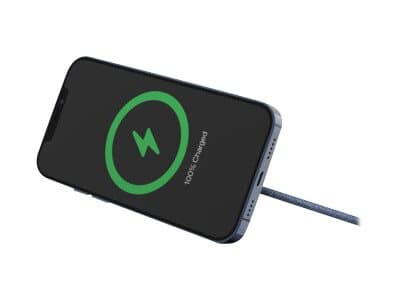 Belkin BoostCharge Pro - Trådløs ladepute - 15 watt - Fast Charge (magnetisk) - blå - for Apple iPhone 12, 12 mini, 12 Pro, 12 Pro Max Blå