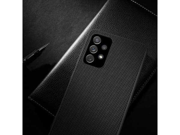 Nillkin Textured Case tåligt förstärkt fodral med gelram och nylonbaksida Samsung Galaxy A72 4G svart
