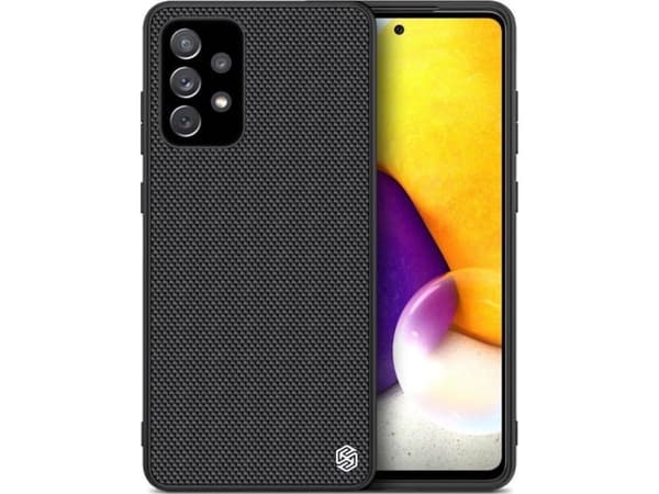 Nillkin Textured Case tåligt förstärkt fodral med gelram och nylonbaksida Samsung Galaxy A72 4G svart