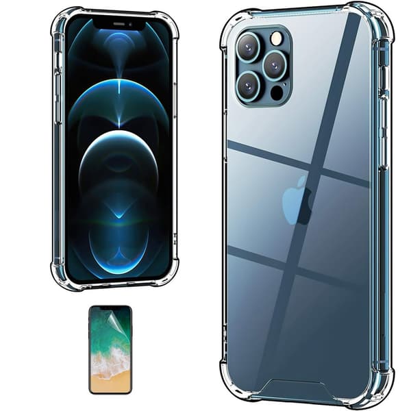 Suojaa iPhone 12 Pro - Läpinäkyvä Kuori!