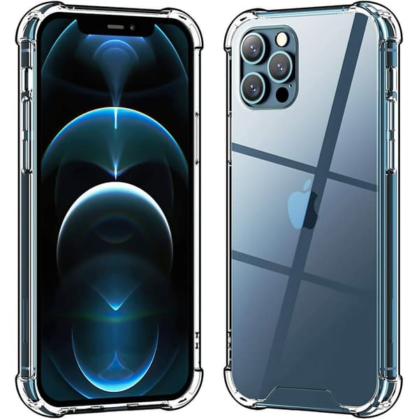Suojaa iPhone 12 Pro - Läpinäkyvä Kuori