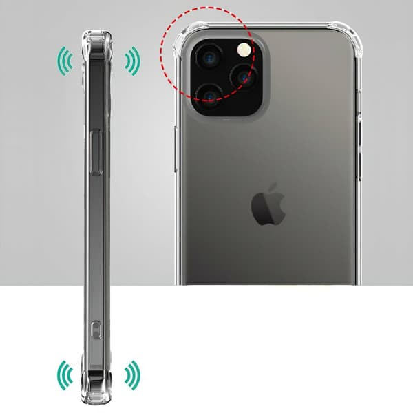 Suojaa iPhone 12 Pro - Läpinäkyvä Kuori!