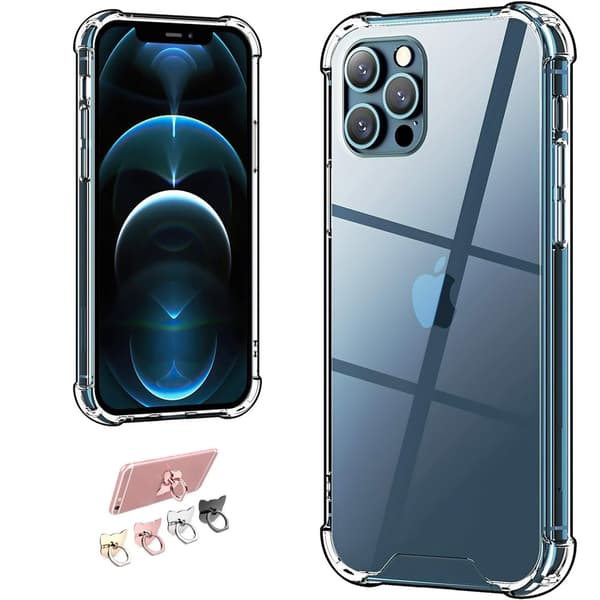 Suojaa iPhone 12 Pro - Läpinäkyvä Kuori!