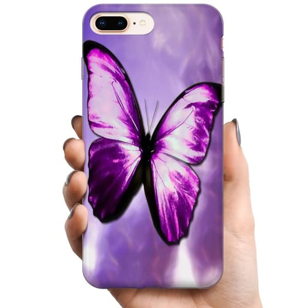 Apple iPhone 8 Plus TPU Mobilcover Fjærilt