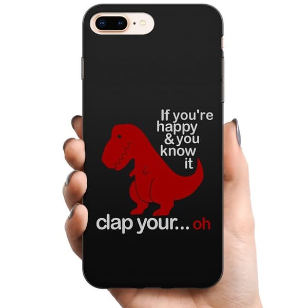 Apple iPhone 8 Plus TPU Mobilcover Dinosaur