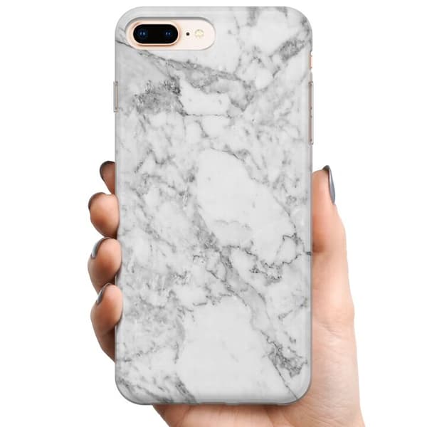 Apple iPhone 7 Plus TPU Matkapuhelimen kuori Marmori Valkoinen