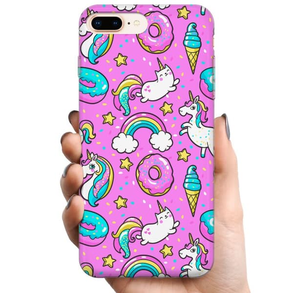 Apple iPhone 7 Plus TPU Mobilcover Unicorn