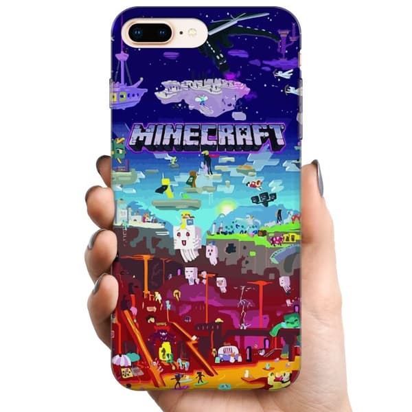 Apple iPhone 7 Plus TPU Mobilcover MineCraft