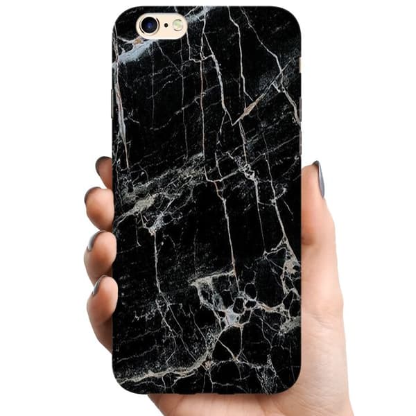 Apple iPhone 6 TPU Mobildeksel Svart marmor
