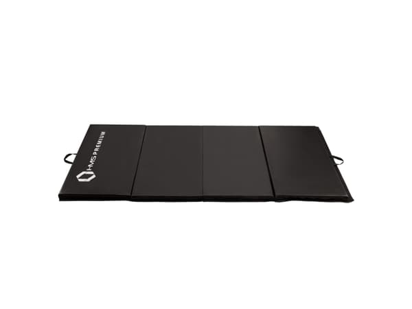 HMS Gymnastics 4-delad madrass MGS01 240 cm x 120 cm x 5 cm svart
