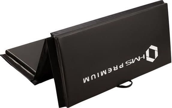 HMS Gymnastics 4-delad madrass MGS01 240 cm x 120 cm x 5 cm svart