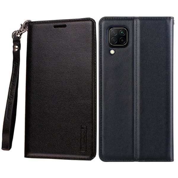 Samsung Galaxy A12 - Exklusivt HANMAN Plånboksfodral Svart