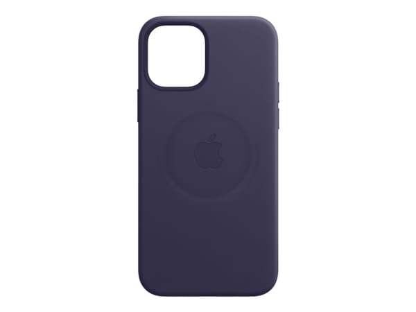 Apple - Skyddshölje för mobiltelefon - med MagSafe - läder - djupviolett - för iPhone 12 Pro Max