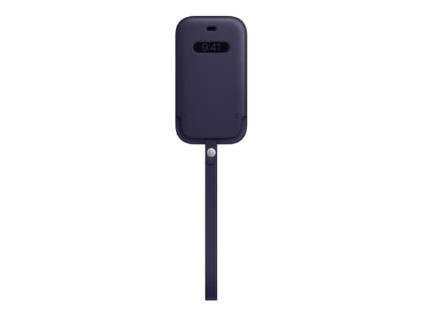 Apple - Skyddshölje för mobiltelefon - med MagSafe - läder - djupviolett - för iPhone 12 mini