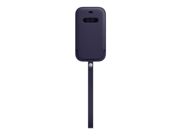 Apple - Skyddshölje för mobiltelefon - med MagSafe - läder - djupviolett - för iPhone 12 mini