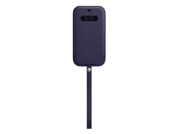 Apple - Skyddshölje för mobiltelefon - med MagSafe - läder - djupviolett - för iPhone 12 Pro Max