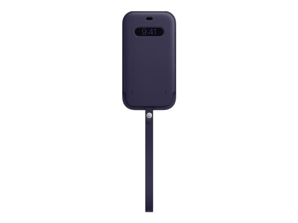 Apple - Skyddshölje för mobiltelefon - med MagSafe - läder - djupviolett - för iPhone 12 Pro Max