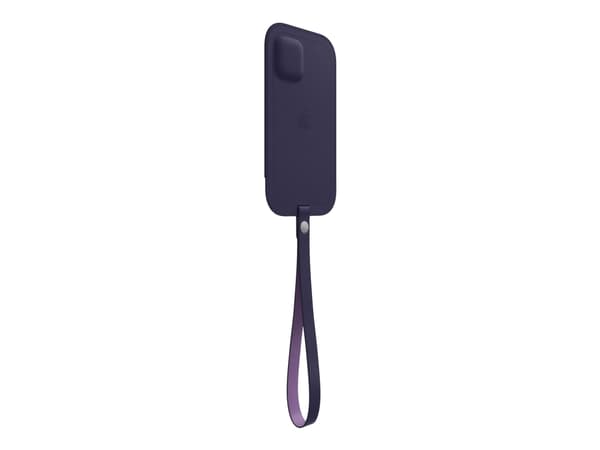 Apple - Skyddshölje för mobiltelefon - med MagSafe - läder - djupviolett - för iPhone 12 Pro Max
