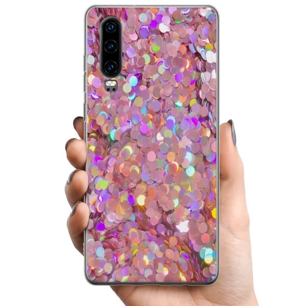 Huawei P30 TPU Matkapuhelimen kuori Kimalteleva