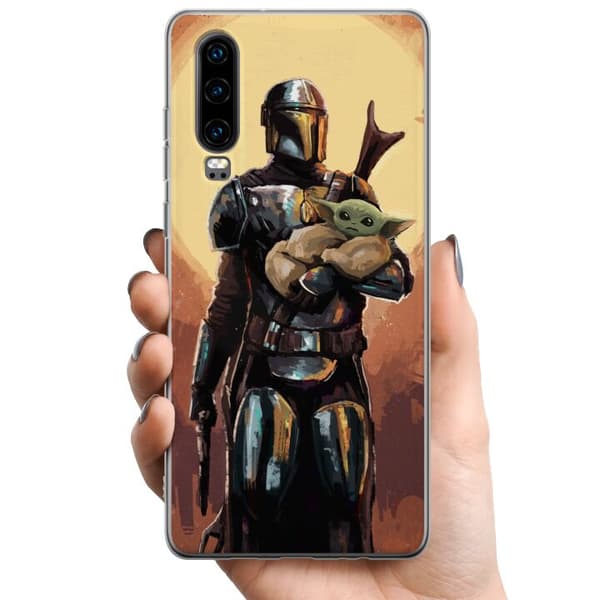 Huawei P30 TPU Matkapuhelimen kuori Baby Yoda