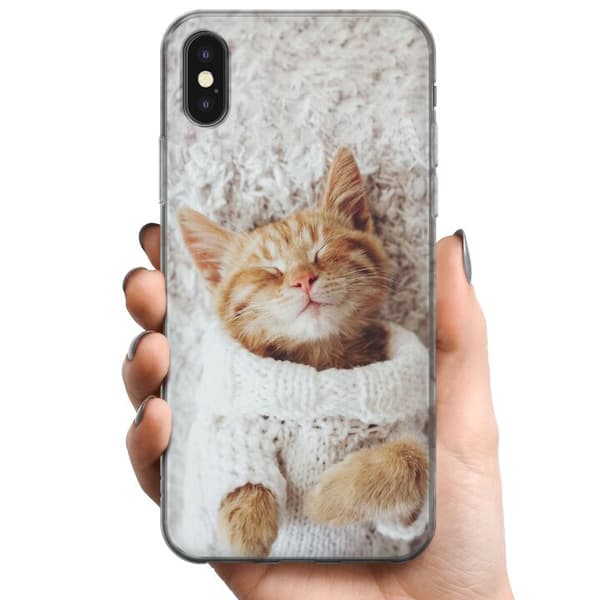 Apple iPhone X TPU Mobildeksel Katt
