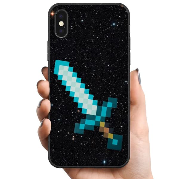 Apple iPhone X TPU Mobildeksel Minecraft Sverd