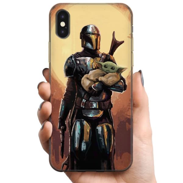 Apple iPhone X TPU Mobildeksel Baby Yoda