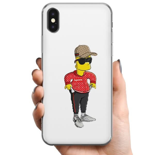 Apple iPhone X TPU Mobildeksel Bart Simpsons SUP