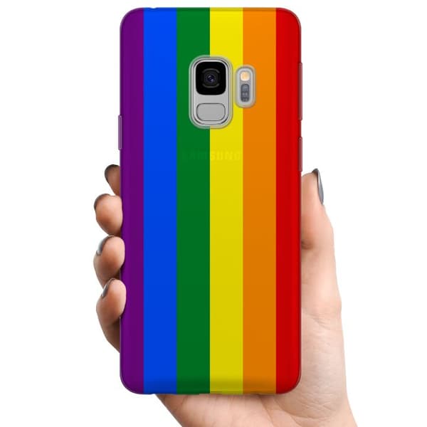 Samsung Galaxy S9 TPU Mobilcover Pride Flagga