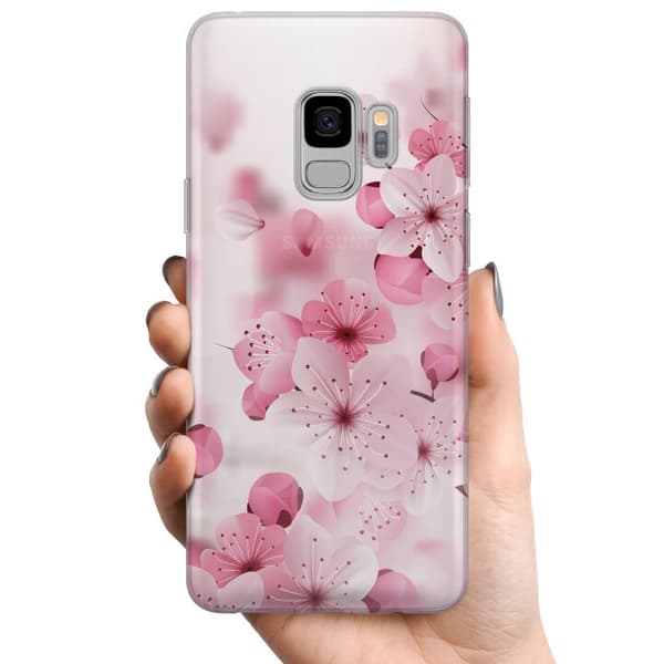 Samsung Galaxy S9 TPU Mobildeksel Kirsebærblomst