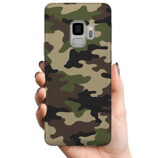 Samsung Galaxy S9 TPU Mobilcover Skov camo