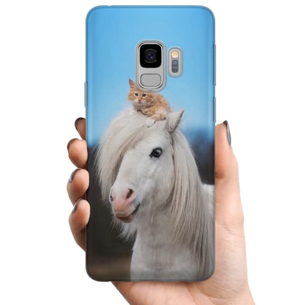 Samsung Galaxy S9 TPU Mobildeksel Hest & Katt