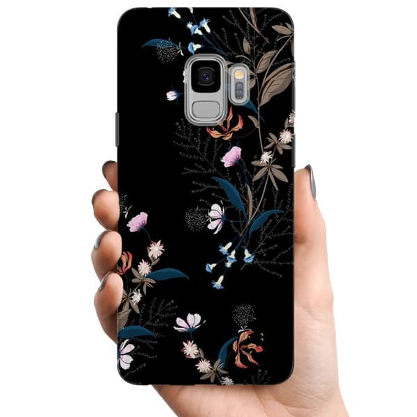 Samsung Galaxy S9 TPU Mobilcover Blomster