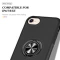 Miniatyrbild 6 av 7: iPhone SE/8/7/6/6S Hybrid skal med Finger Ring - Svart
